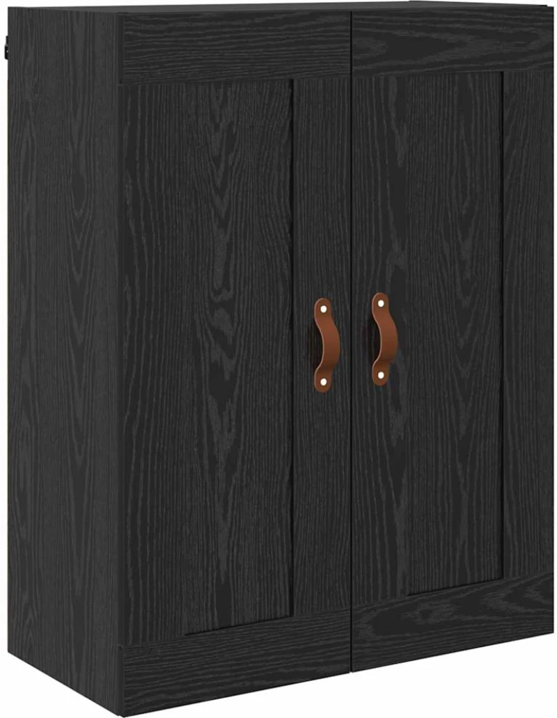 vidaXL Highboard Μαύρη Οξυά 69,5 x 34 x 180 εκ. Επεξεργασμένο ξύλο