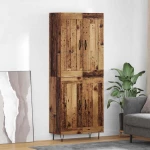 vidaXL Highboard Παλιό Ξύλο 69,5 x 34 x 180 εκ. Επεξεργασμένο ξύλο