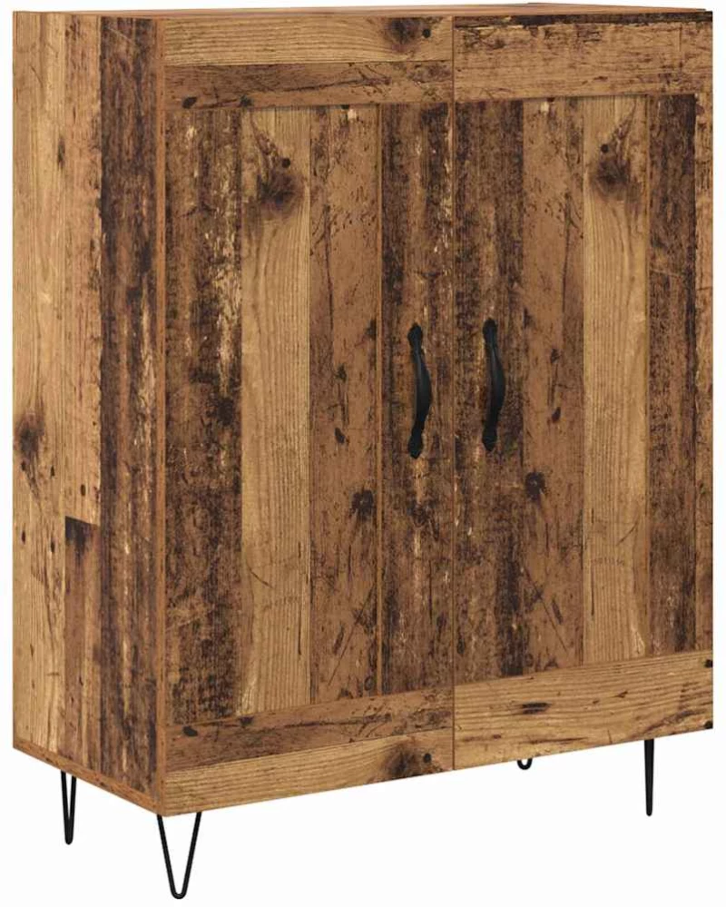 vidaXL Highboard Παλιό Ξύλο 69,5 x 34 x 180 εκ. Επεξεργασμένο ξύλο
