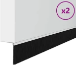 vidaXL Αυτοκόλλητες σφραγίδες πόρτας 2 pcs Λευκό 100 cm