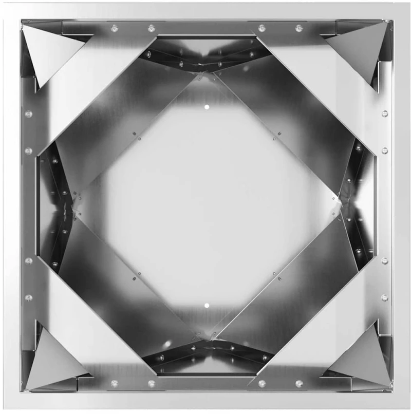 vidaXL Γλάστρα 2 pcs Ασημί 50 x 50 x 75 cm Επικαλυμμένος Χάλυβας