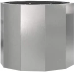 vidaXL Γλάστρα Ασημί 60 x 60 x 50 εκ Ανοξείδωτο ατσάλι