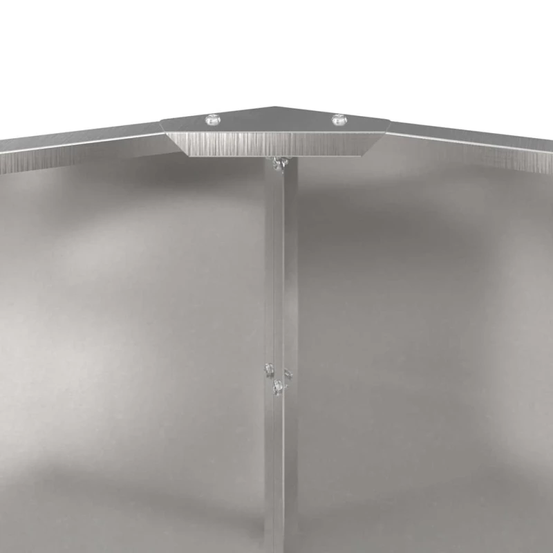 vidaXL Γλάστρα Ασημί 60 x 60 x 50 εκ Ανοξείδωτο ατσάλι