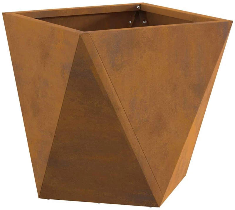 vidaXL Γλάστρα Σκ rusty 30 x 30 x 30 cm Ατσάλι Σκληρυθέν στον Αέρα