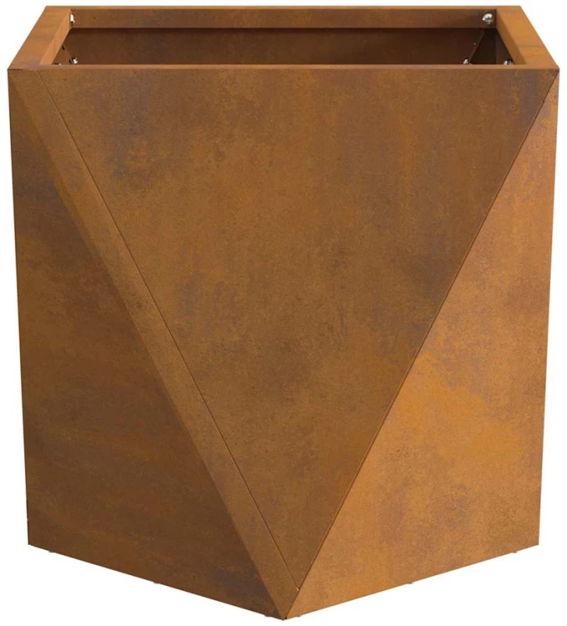 vidaXL Γλάστρα Σκ rusty 30 x 30 x 30 cm Ατσάλι Σκληρυθέν στον Αέρα