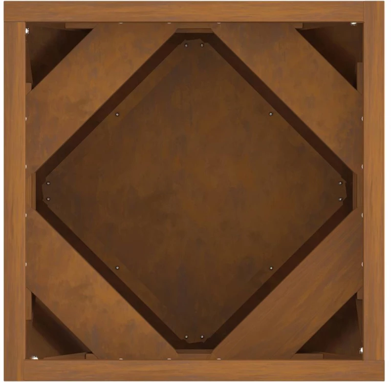 vidaXL Γλάστρα Σκ rusty 30 x 30 x 30 cm Ατσάλι Σκληρυθέν στον Αέρα