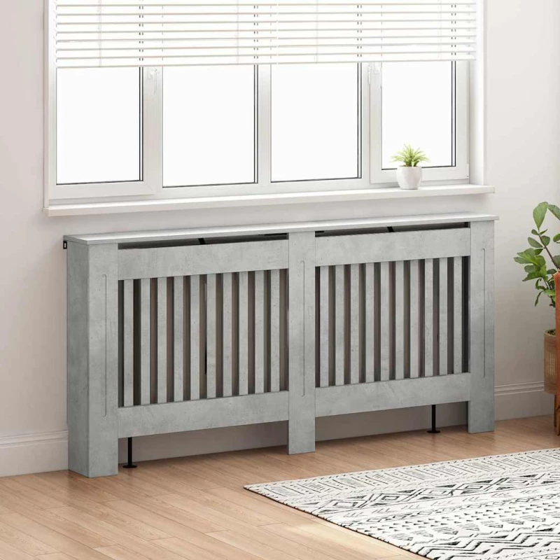 vidaXL Καπάκι Καλοριφέρ Σκυρόδεμα Γκρι 172 x 19 x 81,5 cm