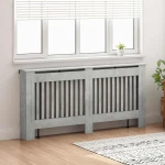 vidaXL Καπάκι Καλοριφέρ Σκυρόδεμα Γκρι 172 x 19 x 81,5 cm