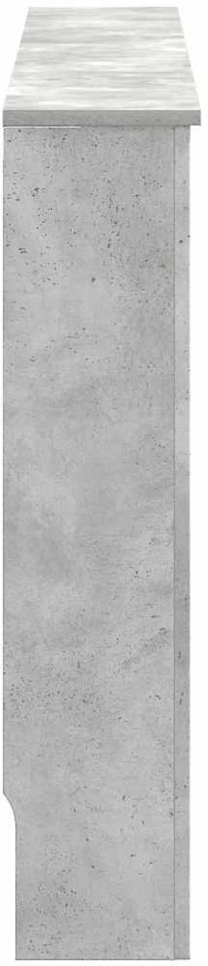 vidaXL Καπάκι Καλοριφέρ Σκυρόδεμα Γκρι 172 x 19 x 81,5 cm