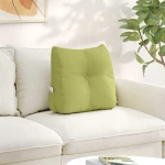 vidaXL Μαξιλάρι Πλάτης Ανοιχτό Πράσινο 45 x 24 x 50 εκ ύφασμα