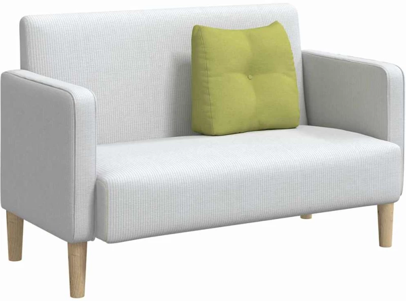 vidaXL Μαξιλάρι Πλάτης Ανοιχτό Πράσινο 45 x 24 x 50 εκ ύφασμα