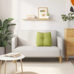 vidaXL Μαξιλάρι Πλάτης Ανοιχτό Πράσινο 45 x 24 x 50 εκ ύφασμα