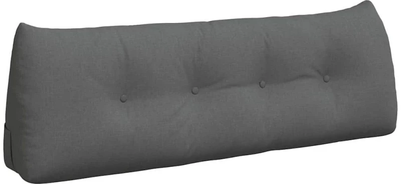 vidaXL Μαξιλάρι Πλάτης Σκούρο Γκρι 140 x 24 x 50 εκ ύφασμα