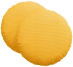 vidaXL Μαξιλάρια καθισμάτων 2 pcs Απαλό Κίτρινο Ø 60 cm