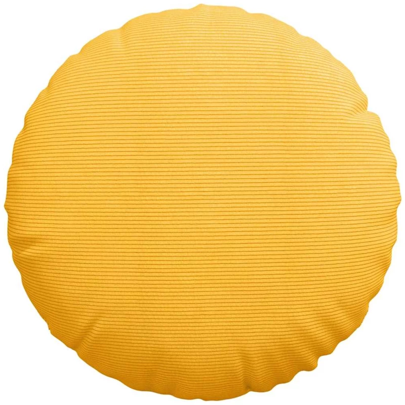 vidaXL Μαξιλάρια καθισμάτων 2 pcs Απαλό Κίτρινο Ø 60 cm