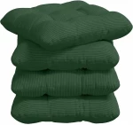 vidaXL Μαξιλάρια καθισμάτων 4 pcs Σκούρο Πράσινο 40 x 40 cm
