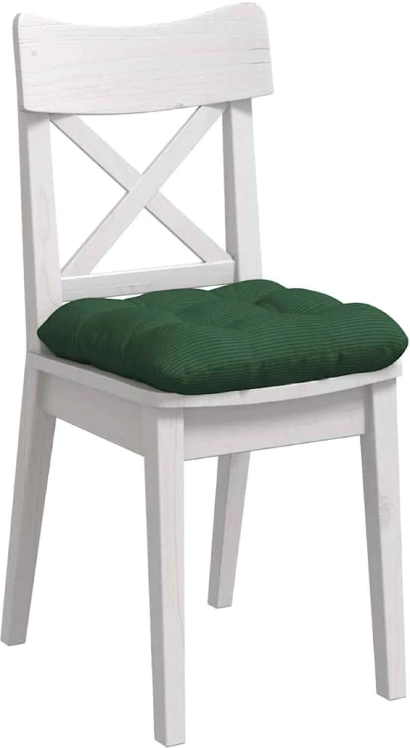 vidaXL Μαξιλάρια καθισμάτων 4 pcs Σκούρο Πράσινο 40 x 40 cm