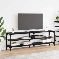 vidaXL Ντουλάπι TV Μαύρη Οξυά 160 x 30 x 50 εκ