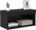 vidaXL Ντουλάπι TV Μαύρη Οξυά 60 x 30 x 30 cm Επεξεργασμένο ξύλο