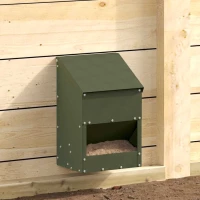 vidaXL Ταΐστρα κοτόπουλων Ελιά Πράσινη 21 x 16 x 33 εκ.