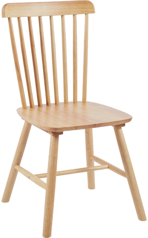 Καρέκλα Bristol pakoworld rubberwood σε φυσική απόχρωση 45x51x86εκ