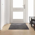 vidaXL Δερμάτινο Χαλί Γκρι 100 x 200 cm 100% Πολυπροπυλένιο Τούφτα