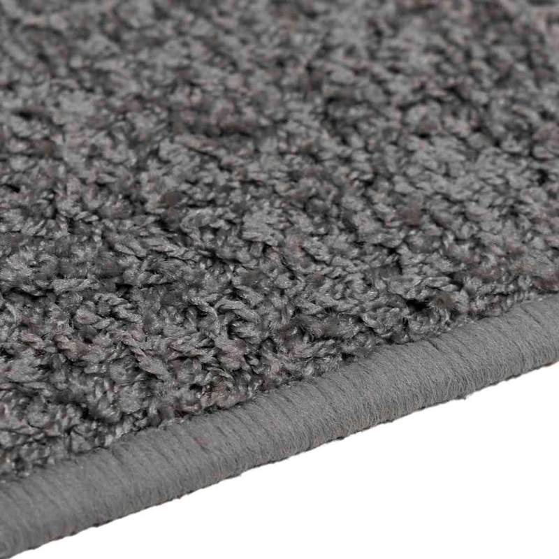 vidaXL Δερμάτινο Χαλί Γκρι 100 x 200 cm 100% Πολυπροπυλένιο Τούφτα