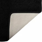 vidaXL Δερμάτινο Χαλί Μαύρο 100 x 200 cm 100% Πολυπροπυλένιο Τούφτα
