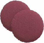 vidaXL Μαξιλάρια καθισμάτων 2 pcs Κόκκινο Ø30 x 13 εκ ύφασμα