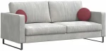 vidaXL Μαξιλάρια καθισμάτων 2 pcs Κόκκινο Ø30 x 13 εκ ύφασμα
