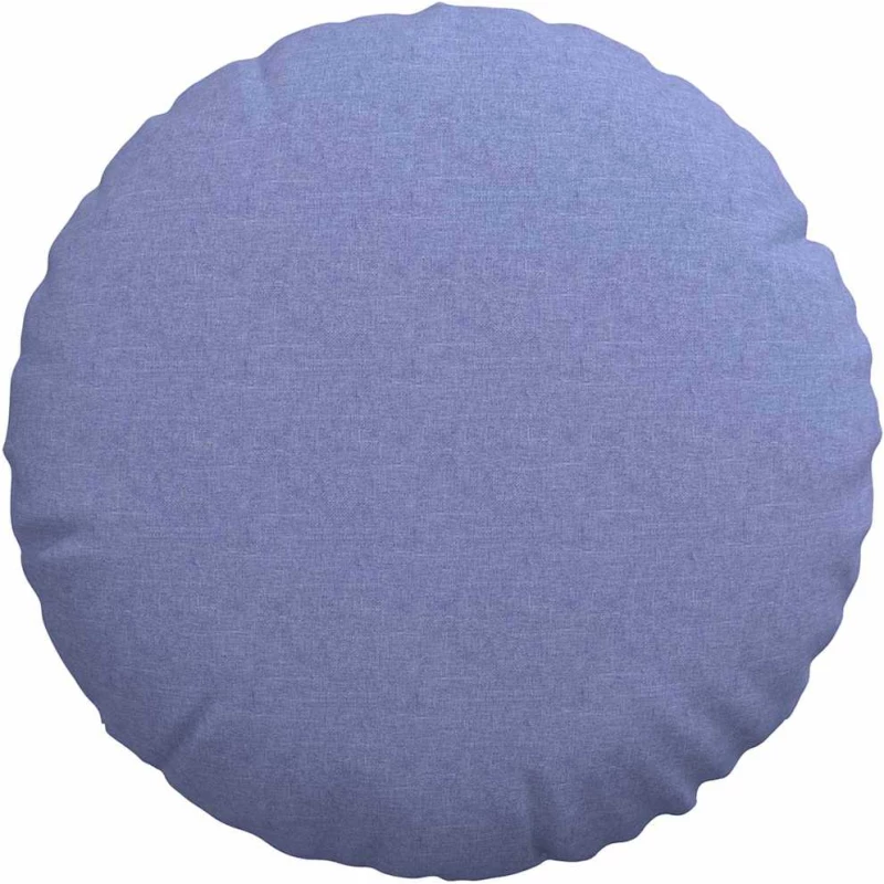 vidaXL Μαξιλάρια καθισμάτων 2 pcs Μπλε τζην Ø80 x 29 εκ ύφασμα