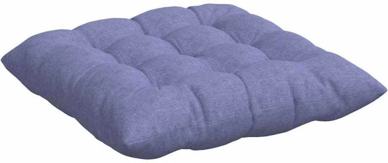vidaXL Μαξιλάρια καθισμάτων 2 pcs Μπλε τζην 40 x 40 x 6 cm ύφασμα