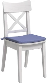 vidaXL Μαξιλάρια καθισμάτων 4 pcs Μπλε τζην 40 x 40 x 3 cm ύφασμα