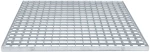 vidaXL Σίτα Ασημί 60 x 60 x 2 cm Γαλβανισμένο Ατσάλι Ψυχρής Βύθισης