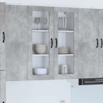 vidaXL Κρεμαστό ντουλάπι κουζίνας Σκυρόδεμα Γκρι 80 x 31 x 100 εκ.