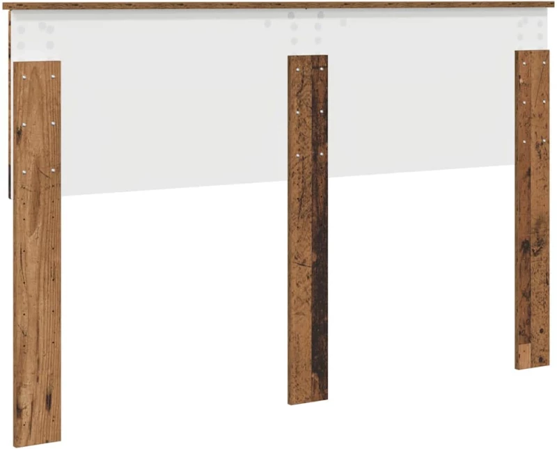 vidaXL Κεφαλάρι με κεφαλάρι Παλιό Ξύλο 140 cm Επεξεργασμένο ξύλο