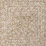 vidaXL Χαλί Φυσικό και λευκό 60 x 300 cm Γιούτα