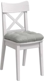 vidaXL Μαξιλάρια καθισμάτων 4 pcs Ανοιχτό γκρι 40 x 40 cm