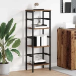 vidaXL Ράφι Βιβλίων Παλιό Ξύλο 40 x 29,5 x 115 εκ Επεξεργασμένο ξύλο