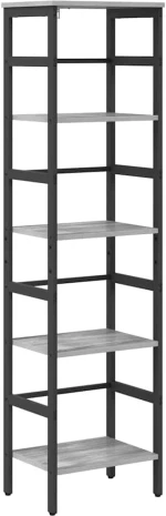 vidaXL Ράφι Βιβλίων Γκρίζο Σονομα 40 x 29,5 x 149 εκ