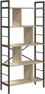 vidaXL Ράφι Βιβλίων Δρύς Sonoma 75 x 30 x 156 εκ. Επεξεργασμένο ξύλο