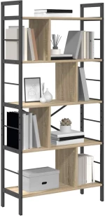 vidaXL Ράφι Βιβλίων Δρύς Sonoma 75 x 30 x 156 εκ. Επεξεργασμένο ξύλο