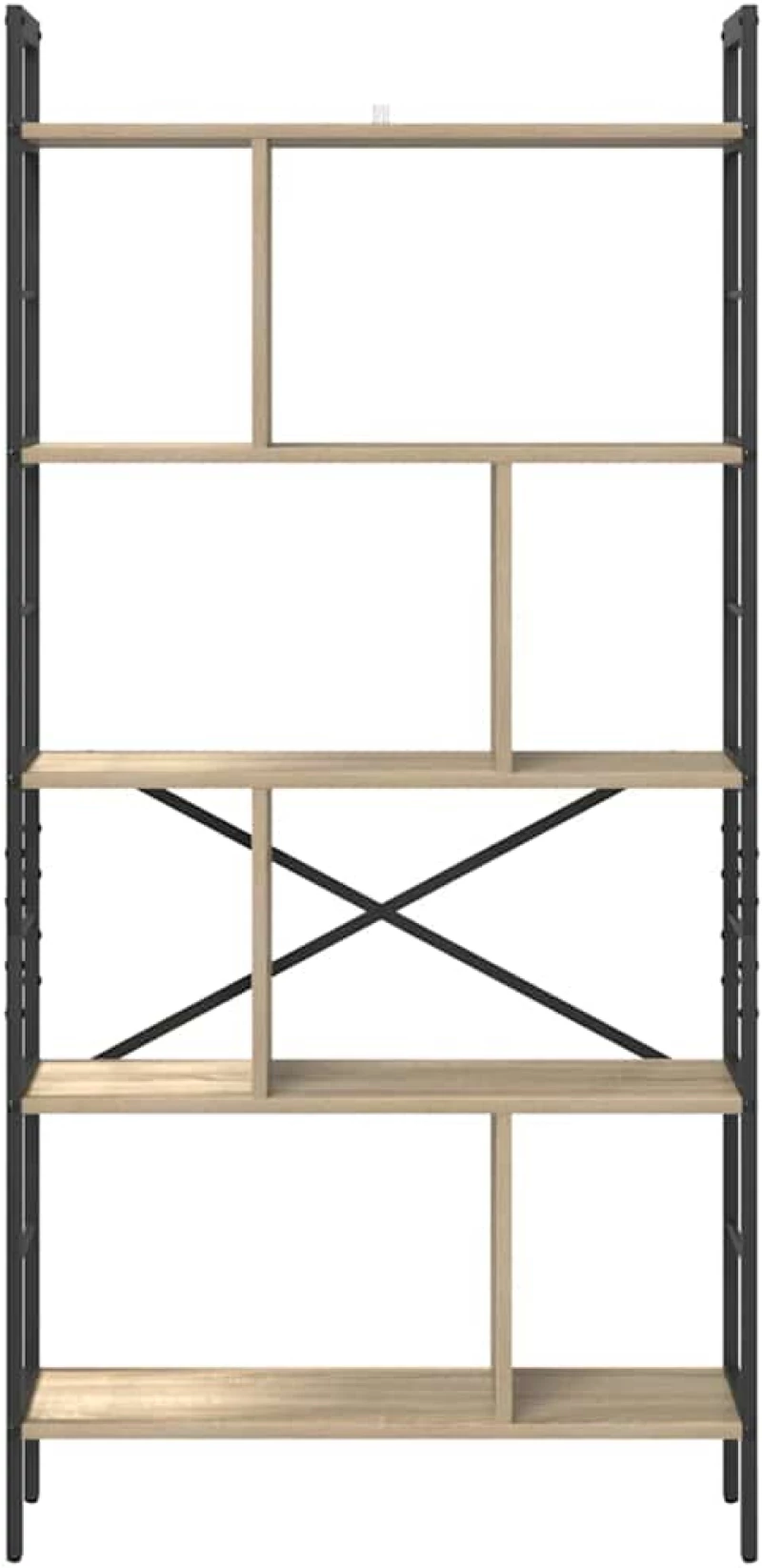 vidaXL Ράφι Βιβλίων Δρύς Sonoma 75 x 30 x 156 εκ. Επεξεργασμένο ξύλο
