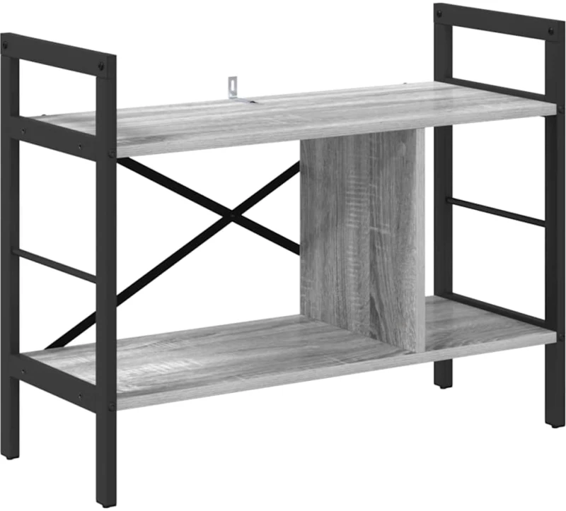 vidaXL Ράφι Βιβλίων Γκρίζο Σονομα 75 x 30 x 58,5 εκ.