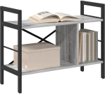 vidaXL Ράφι Βιβλίων Γκρίζο Σονομα 75 x 30 x 58,5 εκ.