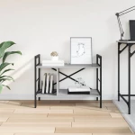 vidaXL Ράφι Βιβλίων Γκρίζο Σονομα 75 x 30 x 58,5 εκ.
