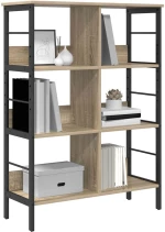 vidaXL Ράφι Βιβλίων Δρύς Sonoma 82 x 32 x 112 εκ. Επεξεργασμένο ξύλο