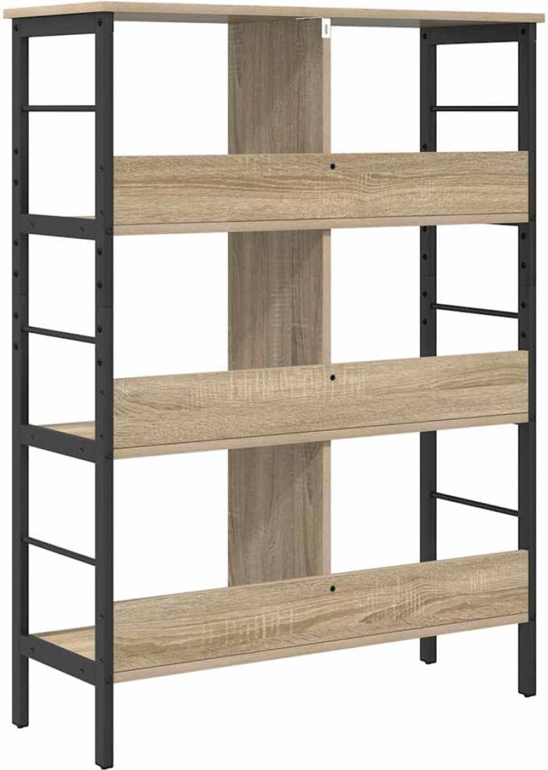 vidaXL Ράφι Βιβλίων Δρύς Sonoma 82 x 32 x 112 εκ. Επεξεργασμένο ξύλο