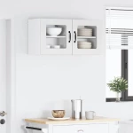 vidaXL Κρεμαστό ντουλάπι κουζίνας με ράφι Λευκό 40 x 31 x 40 εκ.