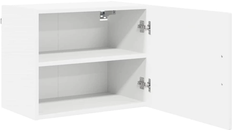 vidaXL Κρεμαστό ντουλάπι κουζίνας με ράφι 2 pcs Λευκό 50 x 31 x 40 εκ.